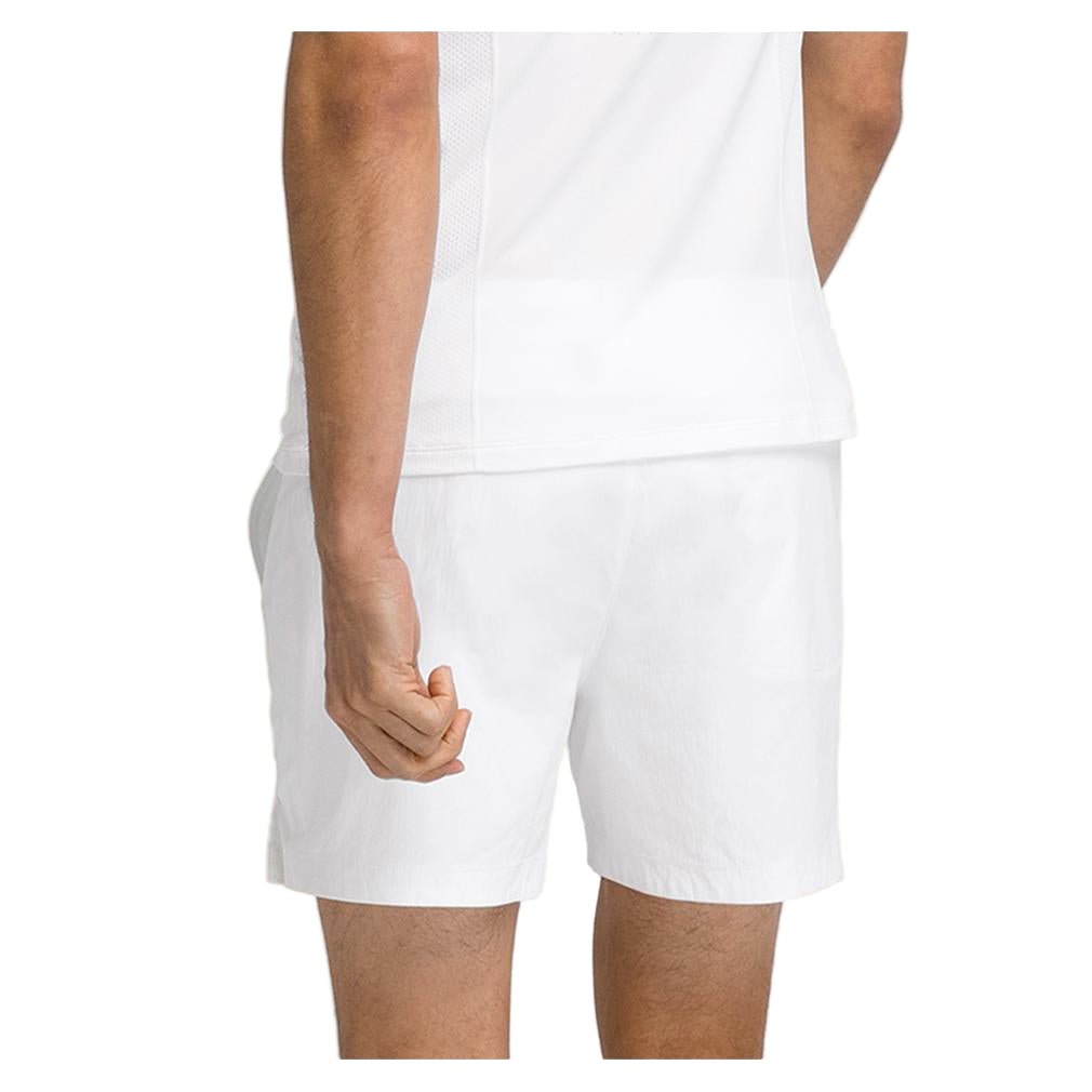 Men's Volley 6 Inch Tennis Short Bright White - Bell Racket Store
