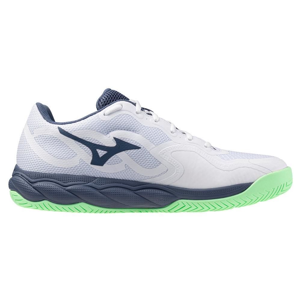 Men's Wave Enforce Court Tennis Shoes White and Vintage Indigo - Bell Racket Store
