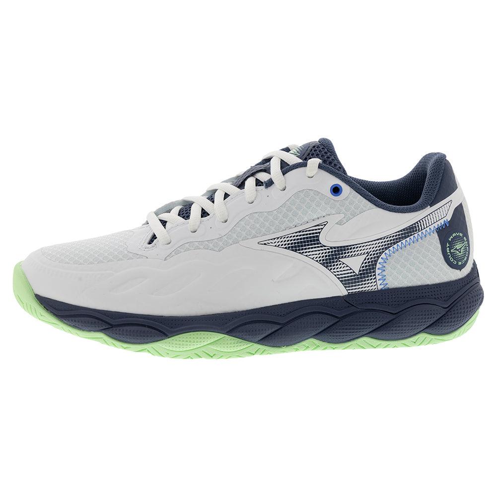 Men's Wave Enforce Court Tennis Shoes White and Vintage Indigo - Bell Racket Store