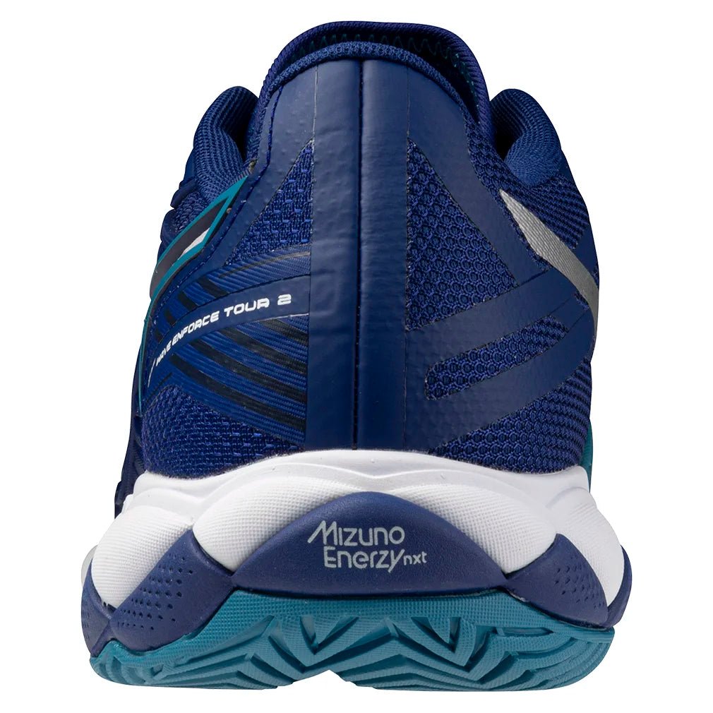 Men's Wave Enforce Tour 2 Tennis Shoes Bellwether Blue and White - Bell Racket Store