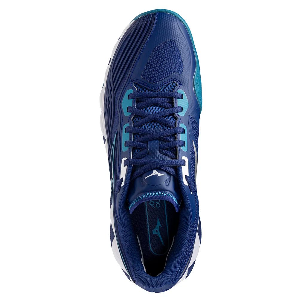 Men's Wave Enforce Tour 2 Tennis Shoes Bellwether Blue and White - Bell Racket Store