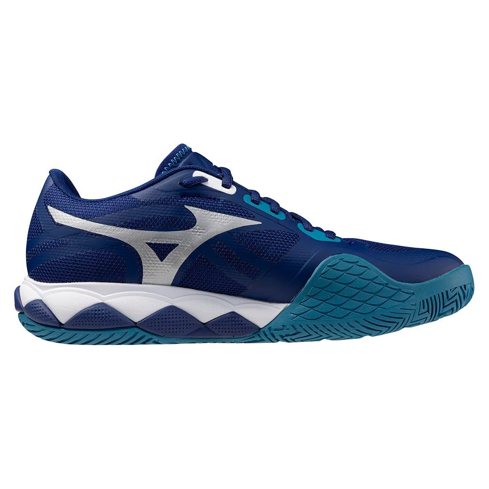 Men's Wave Enforce Tour 2 Tennis Shoes Bellwether Blue and White - Bell Racket Store