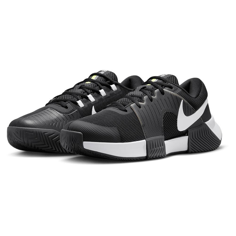 Men's Zoom GP Challenge 1 Tennis Shoes Black and White - Bell Racket Store