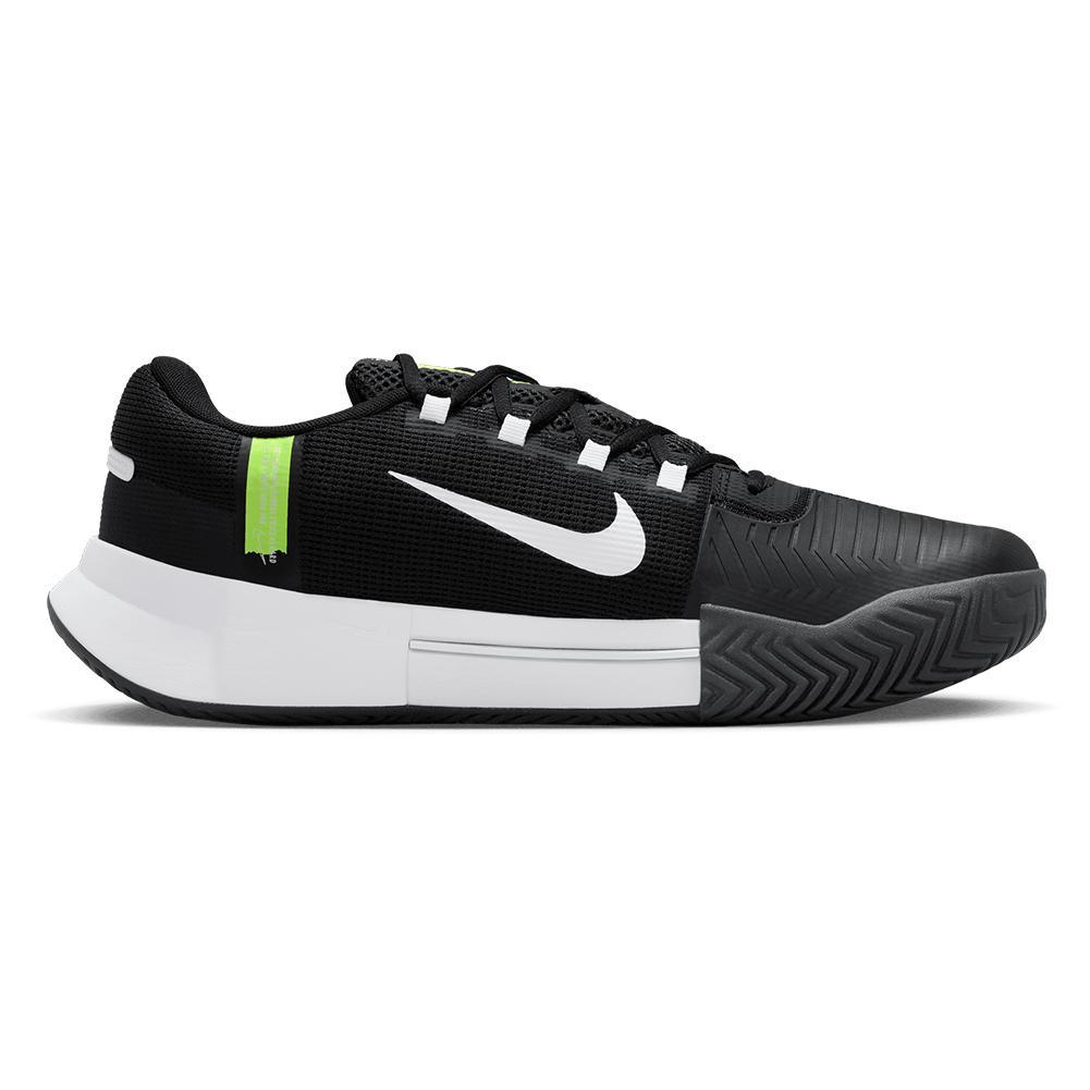 Men's Zoom GP Challenge 1 Tennis Shoes Black and White - Bell Racket Store