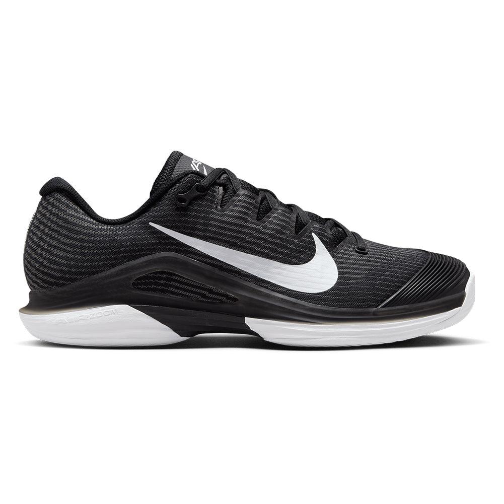 Men's Zoom Vapor 12 Tennis Shoes Black and White - Bell Racket Store