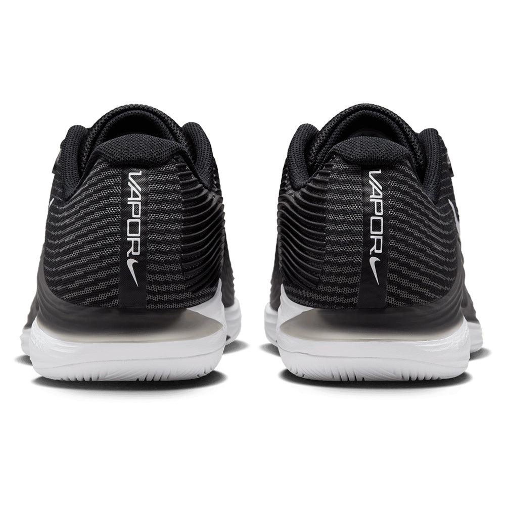 Men's Zoom Vapor 12 Tennis Shoes Black and White - Bell Racket Store