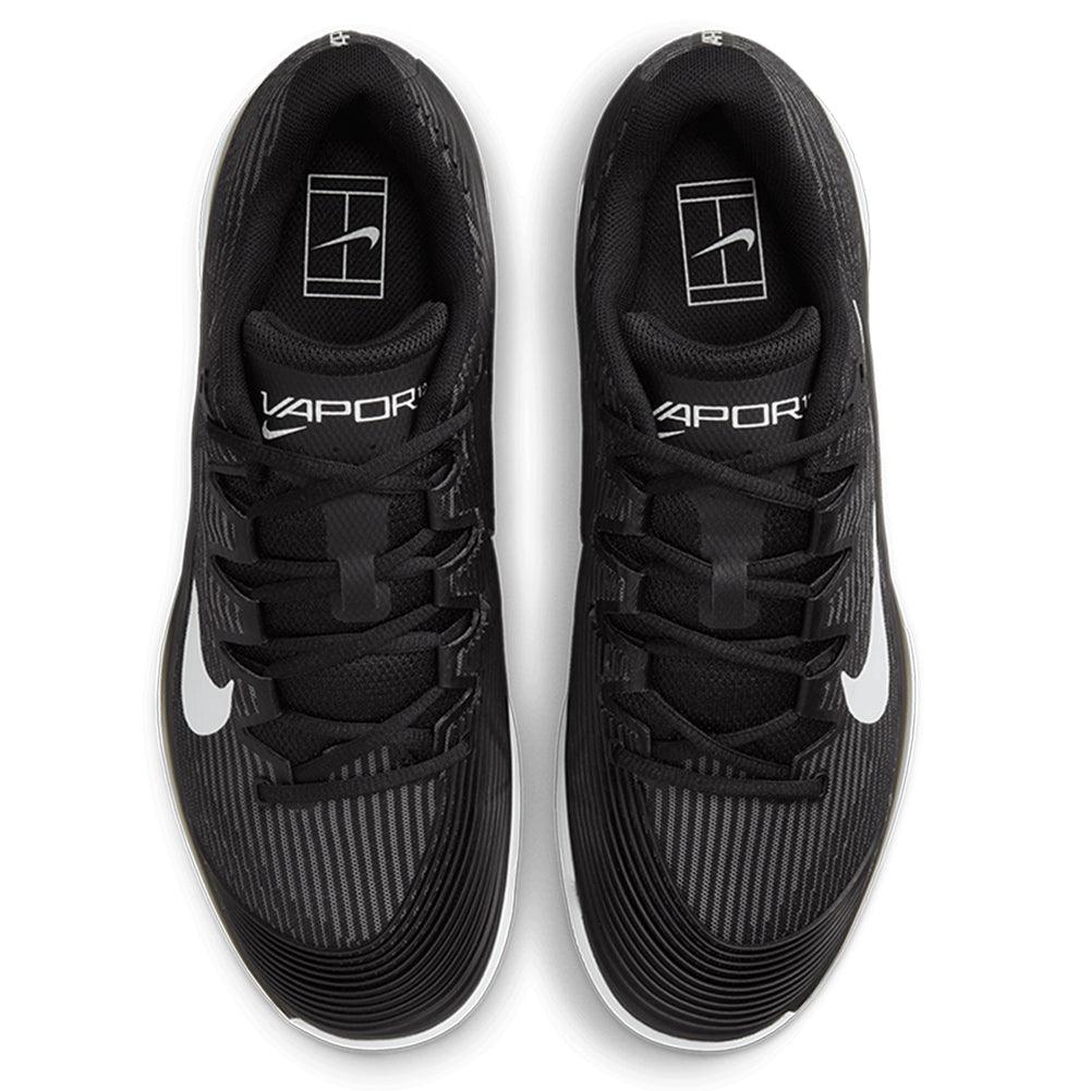 Men's Zoom Vapor 12 Tennis Shoes Black and White - Bell Racket Store