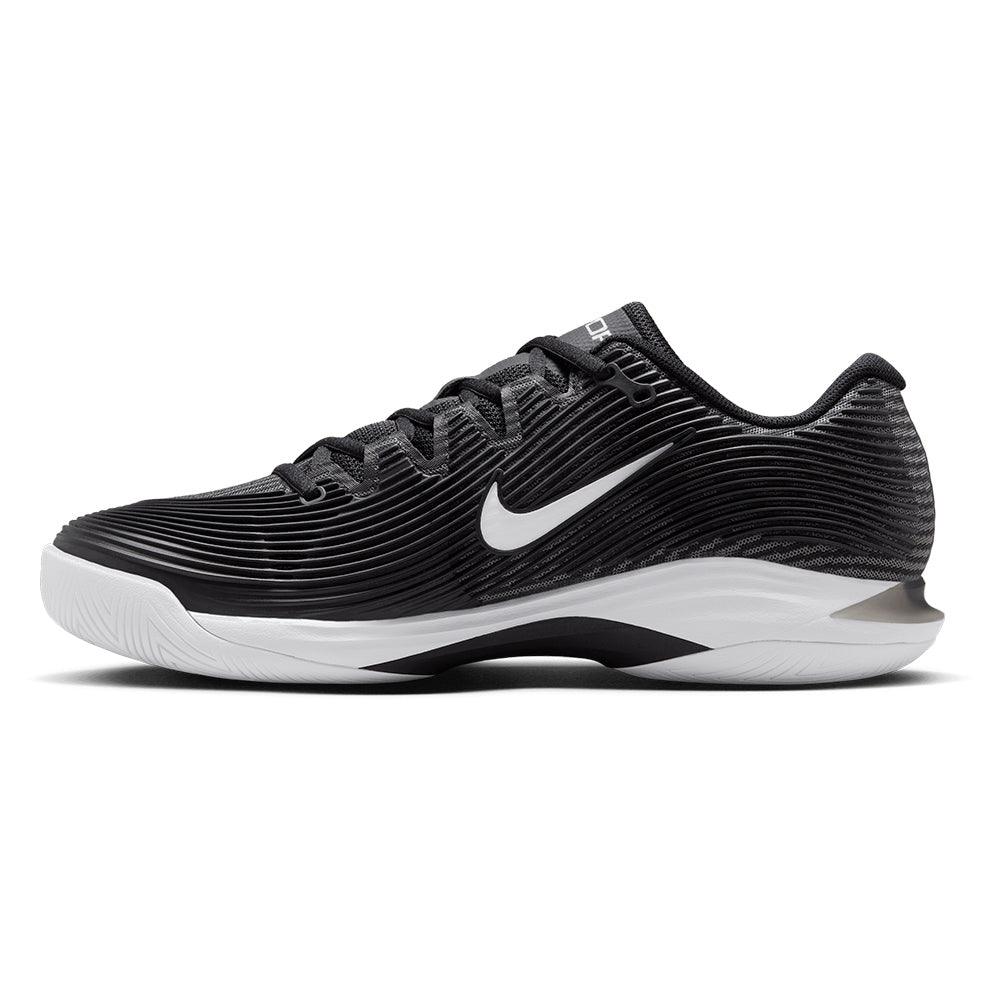 Men's Zoom Vapor 12 Tennis Shoes Black and White - Bell Racket Store