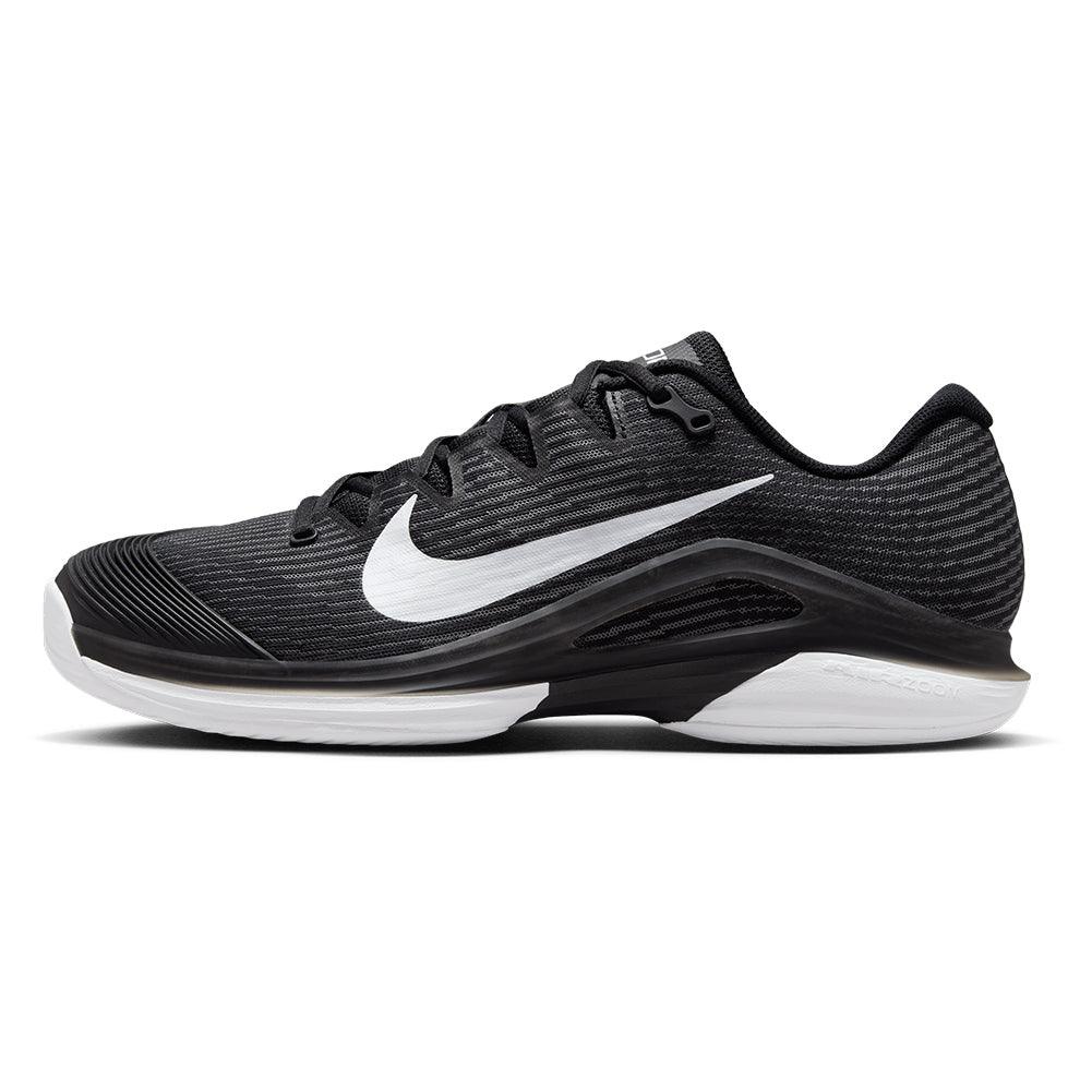Men's Zoom Vapor 12 Tennis Shoes Black and White - Bell Racket Store