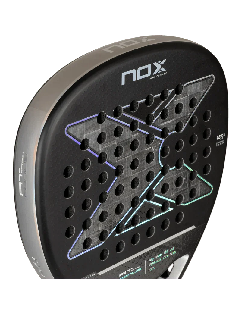 Nox AT Genius Attack 18K 2024 by Agustín Tapia Padel Racket Nox