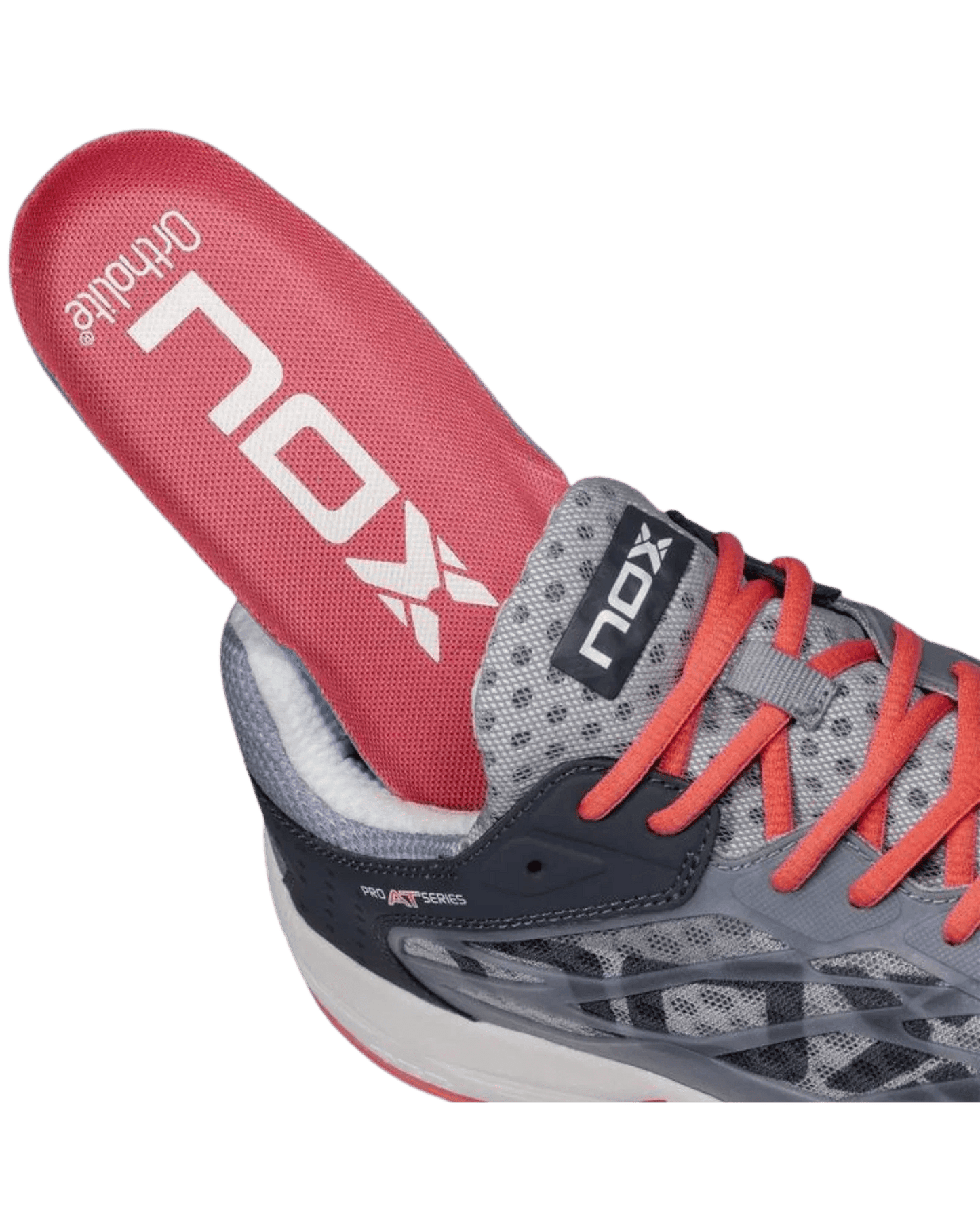Nox AT10 Lux CoolGrey/Georgia Peach Padel Shoes - Bell Racket Store