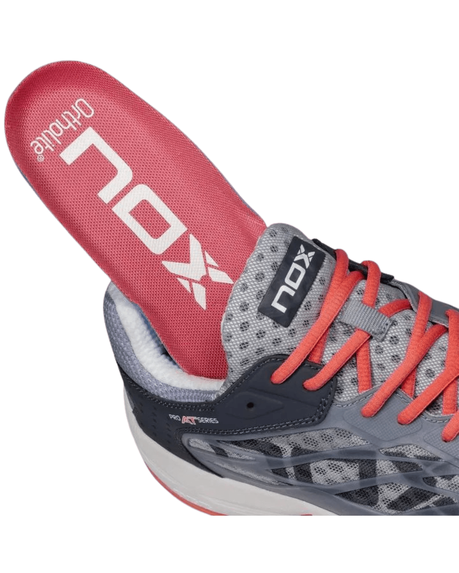 Nox AT10 Lux CoolGrey/Georgia Peach Padel Shoes - Bell Racket Store