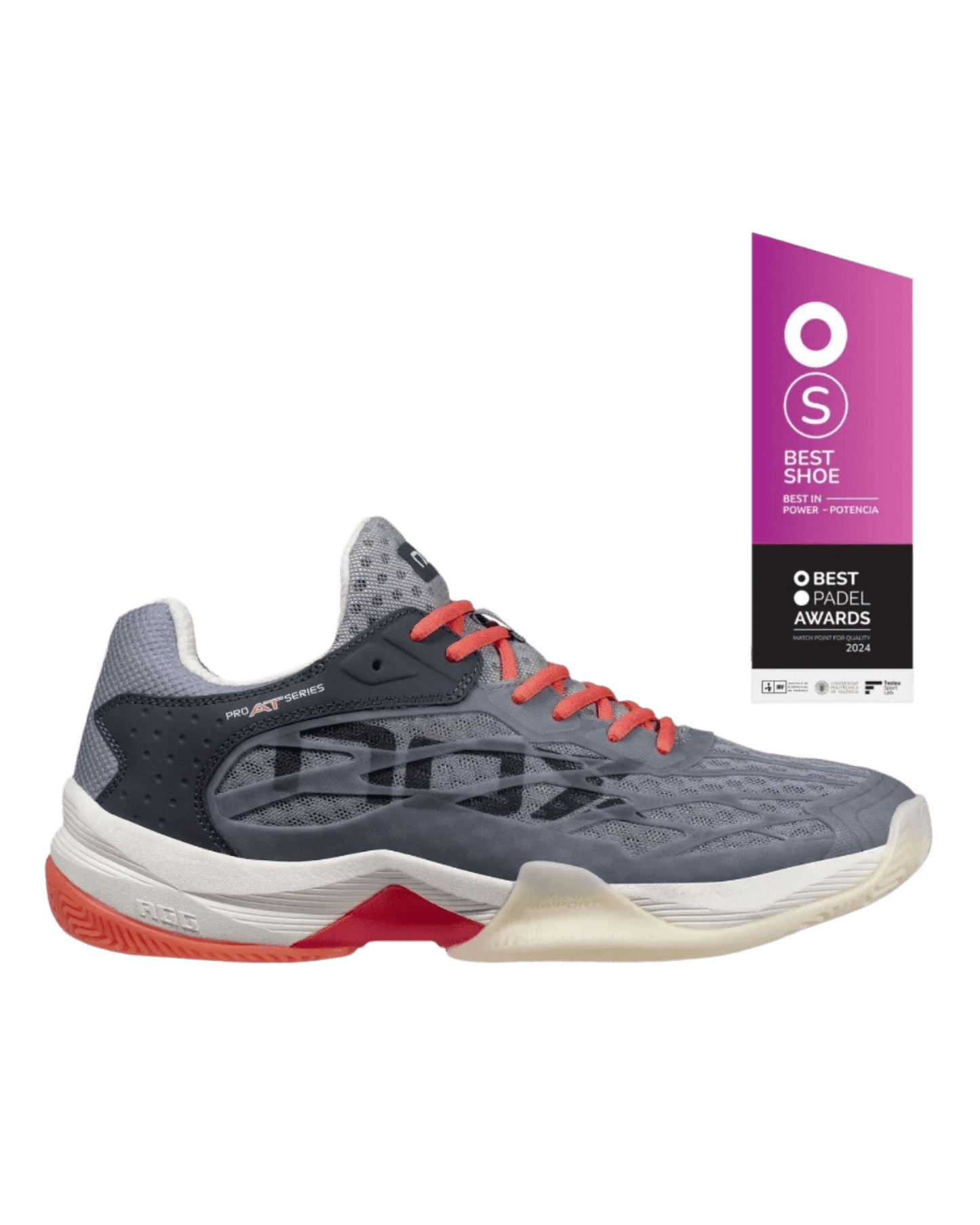 Nox AT10 Lux CoolGrey/Georgia Peach Padel Shoes - Bell Racket Store