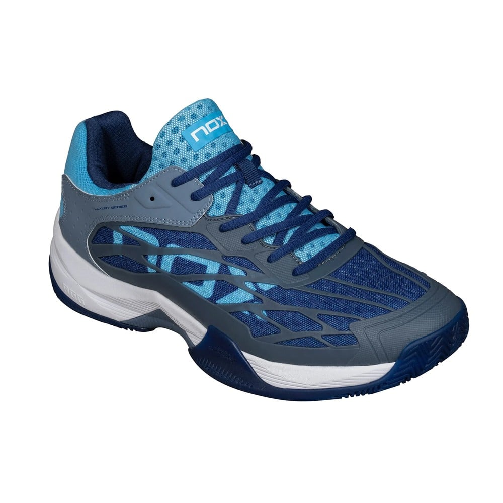 NOX AT10 LUX Piedra/ Blue 2024 AGUSTIN TAPIA (Zapatillas) Padel Shoes Nox