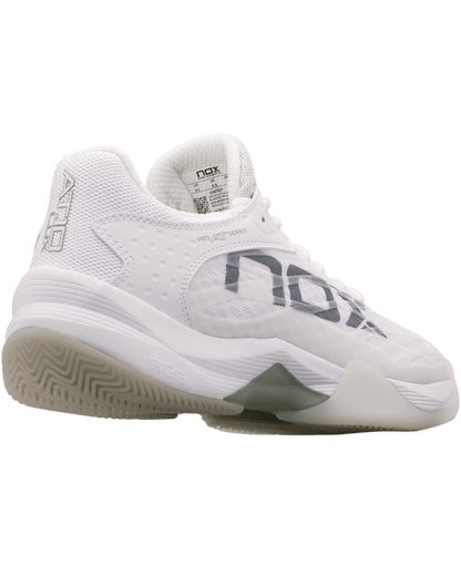 Nox AT10 Lux Shoes White/Grey - Bell Racket Store
