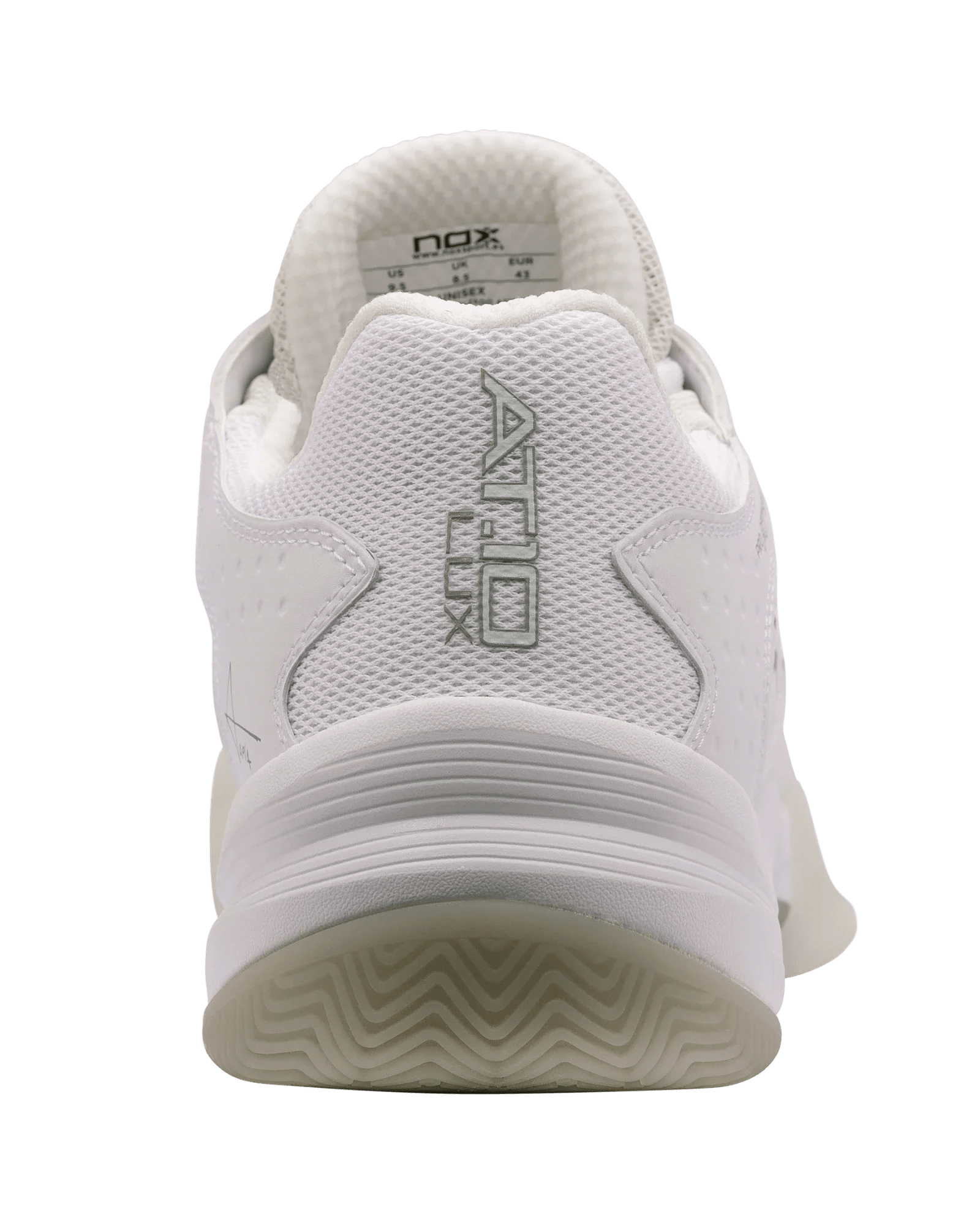 Nox AT10 Lux Shoes White/Grey - Bell Racket Store