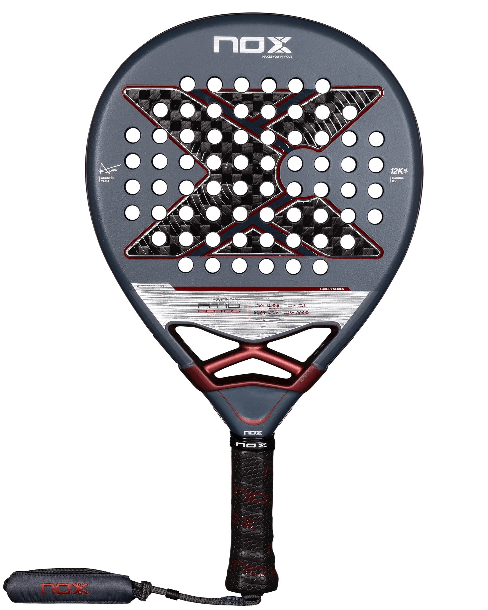 Nox AT10 Luxury GENIUS 12K 2025 by Agustin Tapia - Bell Racket Store