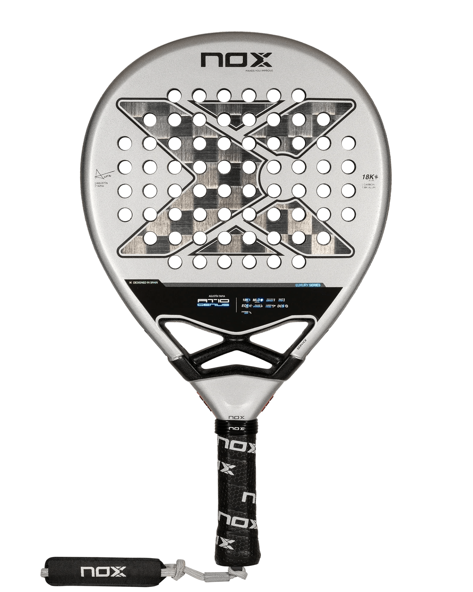 Nox AT10 Luxury GENIUS 18K Alum 2024 by Agustín Tapia - Bell Racket Store