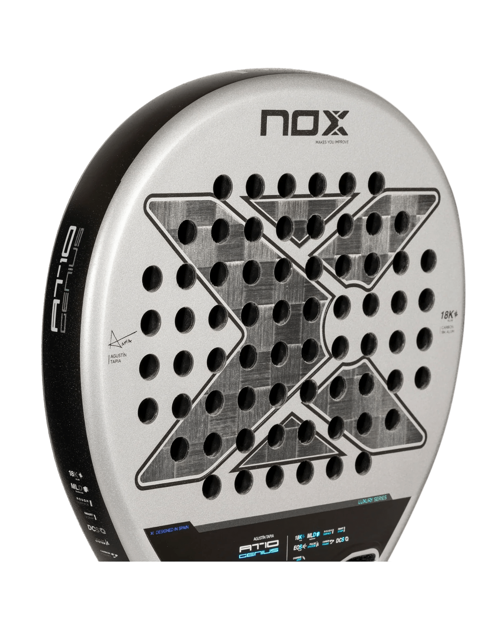 Nox AT10 Luxury GENIUS 18K Alum 2024 by Agustín Tapia - Bell Racket Store