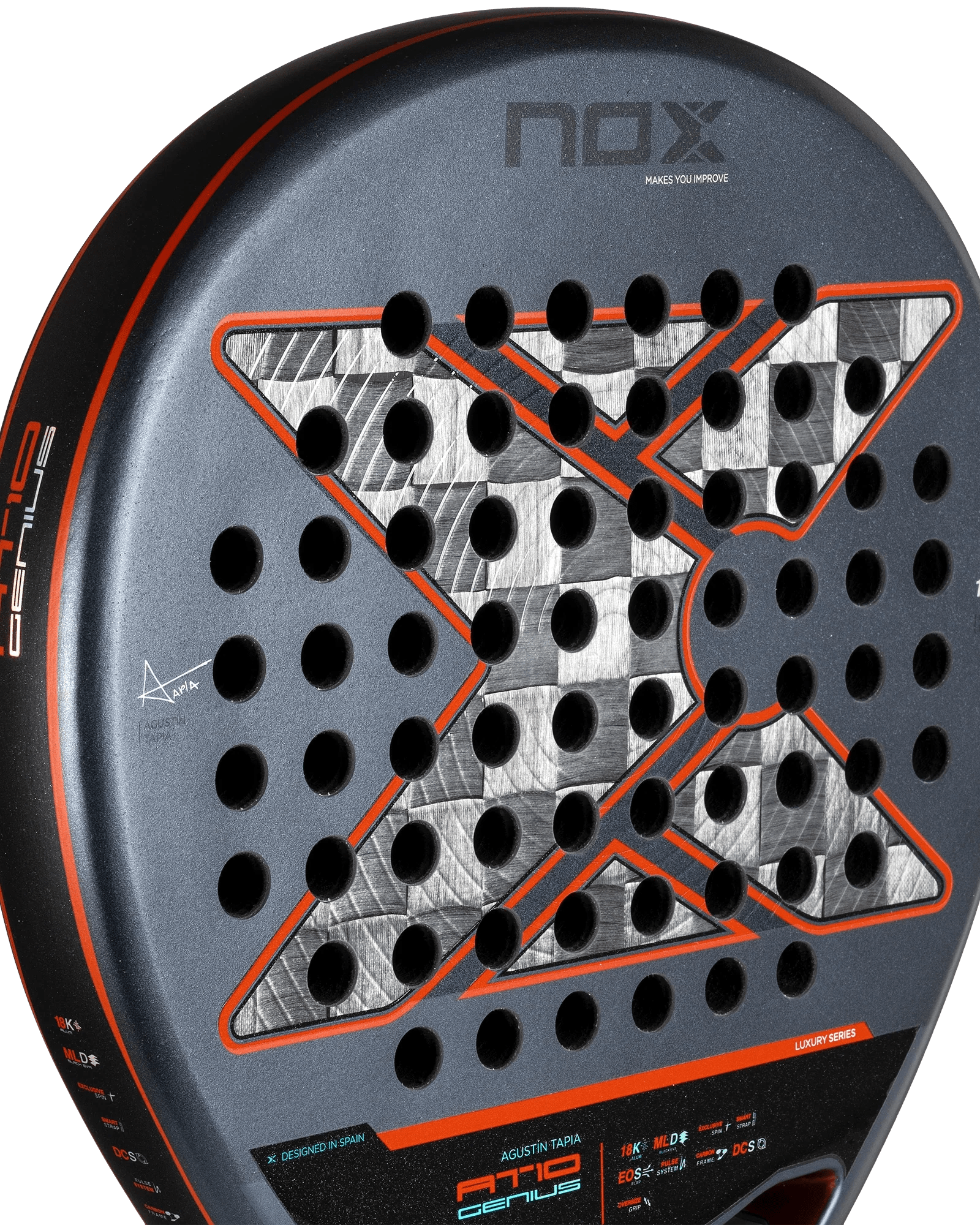 Nox AT10 Luxury GENIUS 18K Alum by Agustín Tapia - Bell Racket Store