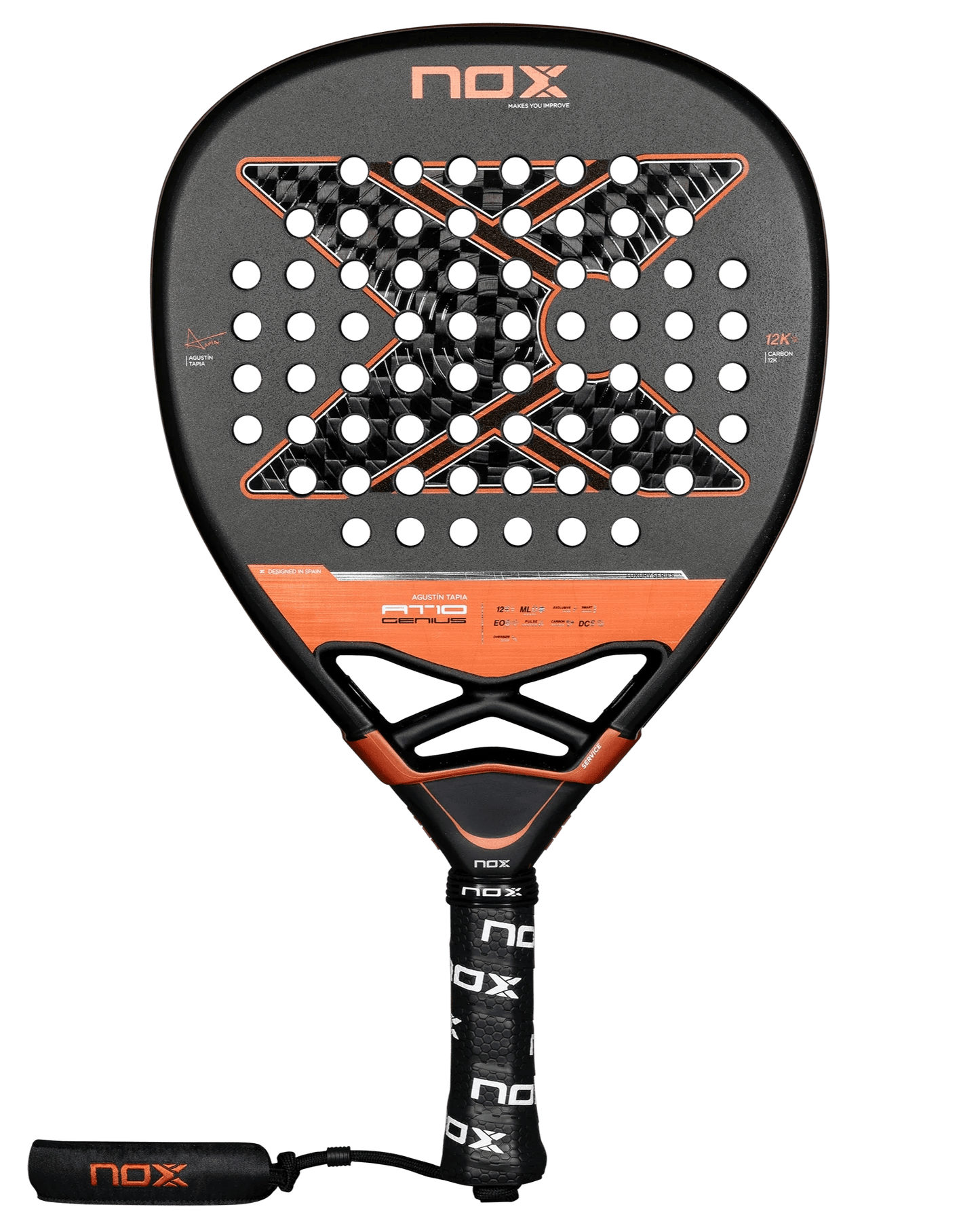 Nox AT10 Luxury GENIUS ATTACK 12K 2025 by Agustin Tapia - Bell Racket Store