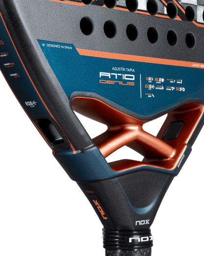 Nox AT10 Luxury GENIUS ATTACK 18K Alum 2025 by Agustin Tapia - Bell Racket Store