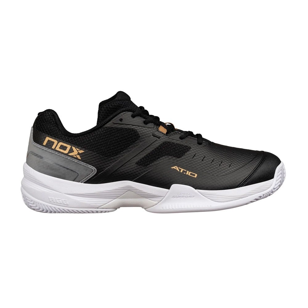NOX AT10 PRO Black/Gold 2024 Padel Shoes Padel Shoes Nox