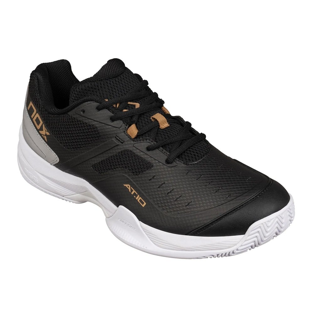 NOX AT10 PRO Black/Gold 2024 Padel Shoes Padel Shoes Nox