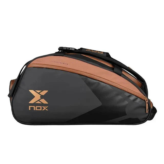 NOX Luxury Open Series Black/ Brown 2024 Padel Bag Padel Bag Nox