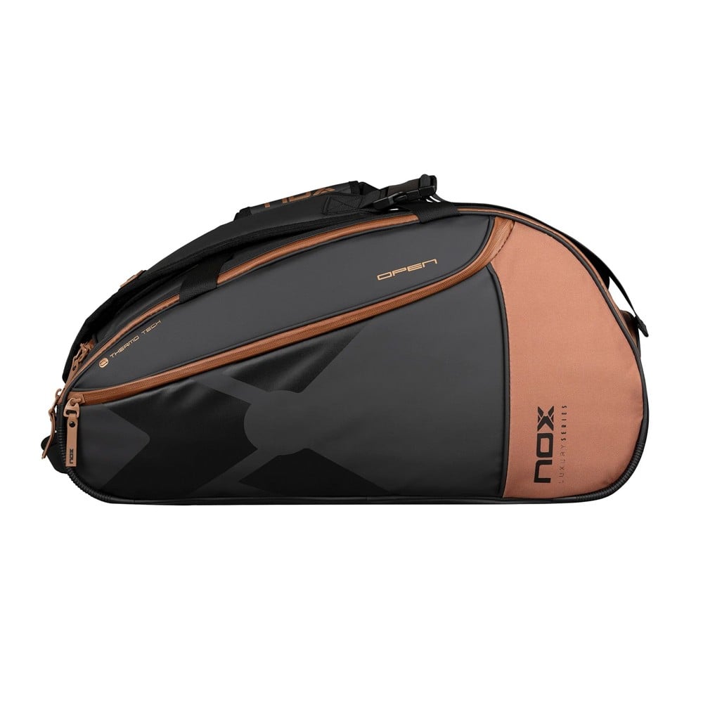 NOX Luxury Open Series Black/ Brown 2024 Padel Bag Padel Bag Nox