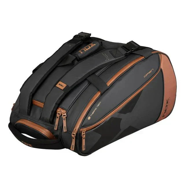 NOX Luxury Open Series Black/ Brown 2024 Padel Bag Padel Bag Nox
