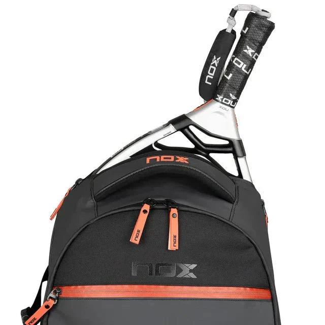 NOX LUXURY Open Series Black/ Red 2024 Backpack Padel Bag Nox