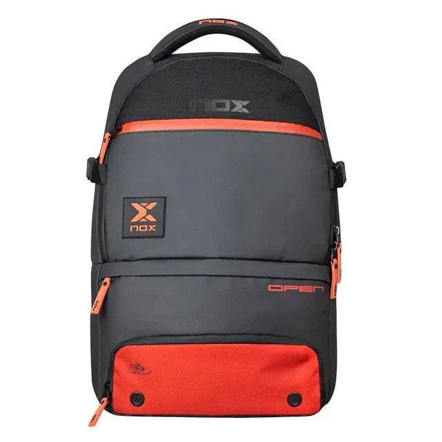 NOX LUXURY Open Series Black/ Red 2024 Backpack Padel Bag Nox