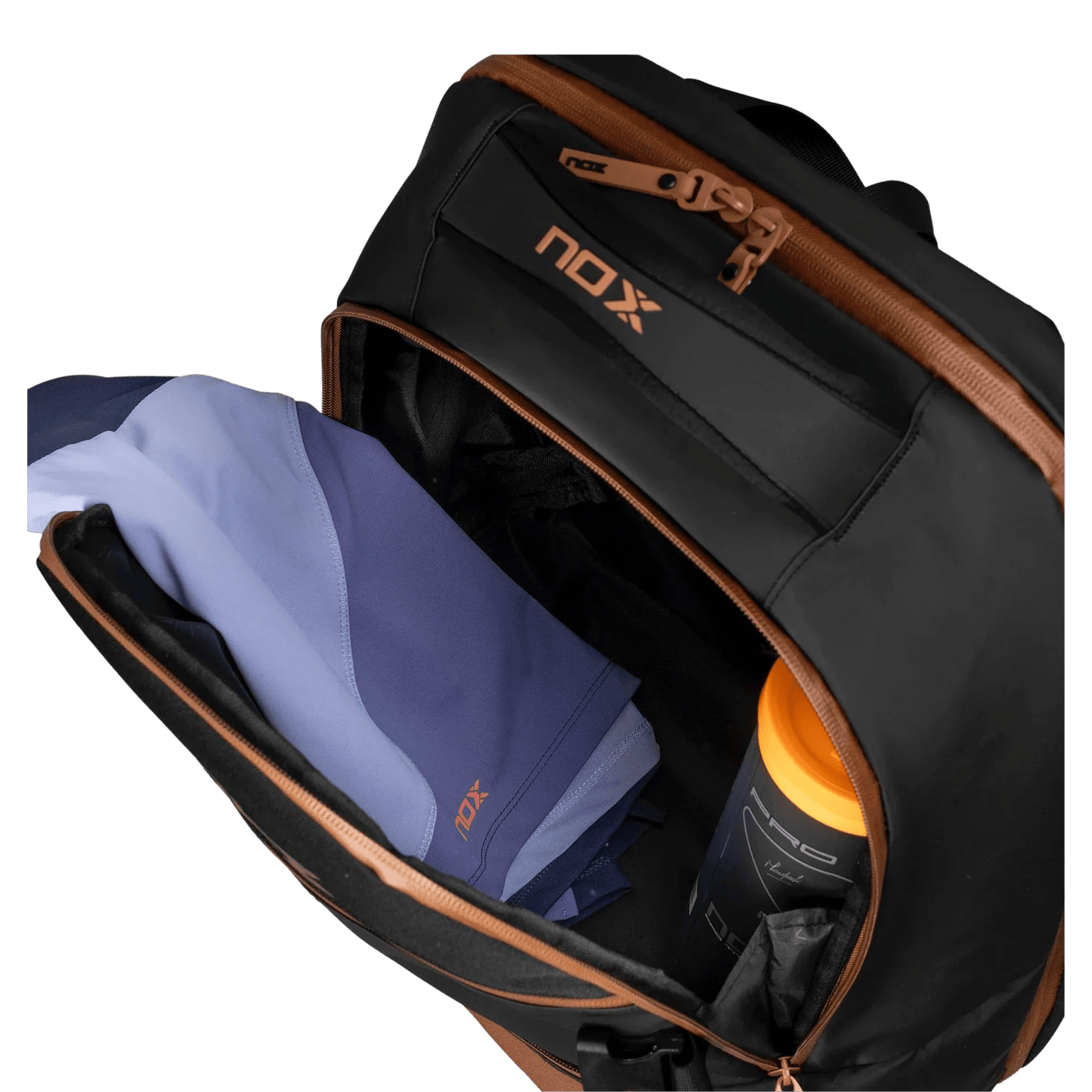 Nox Luxury Open Series BLACK/BROWN Backpack - Bell Racket Store