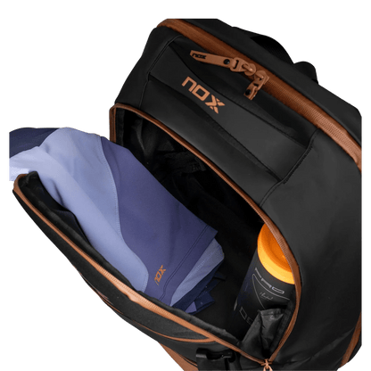 Nox Luxury Open Series BLACK/BROWN Backpack - Bell Racket Store