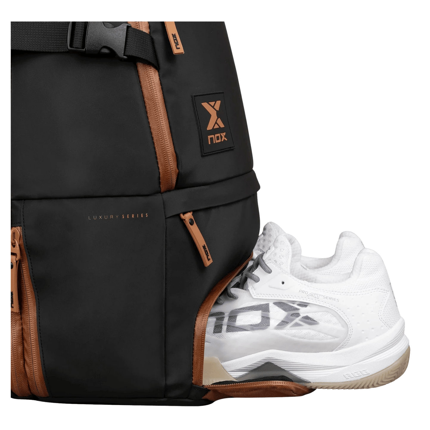 Nox Luxury Open Series BLACK/BROWN Backpack - Bell Racket Store