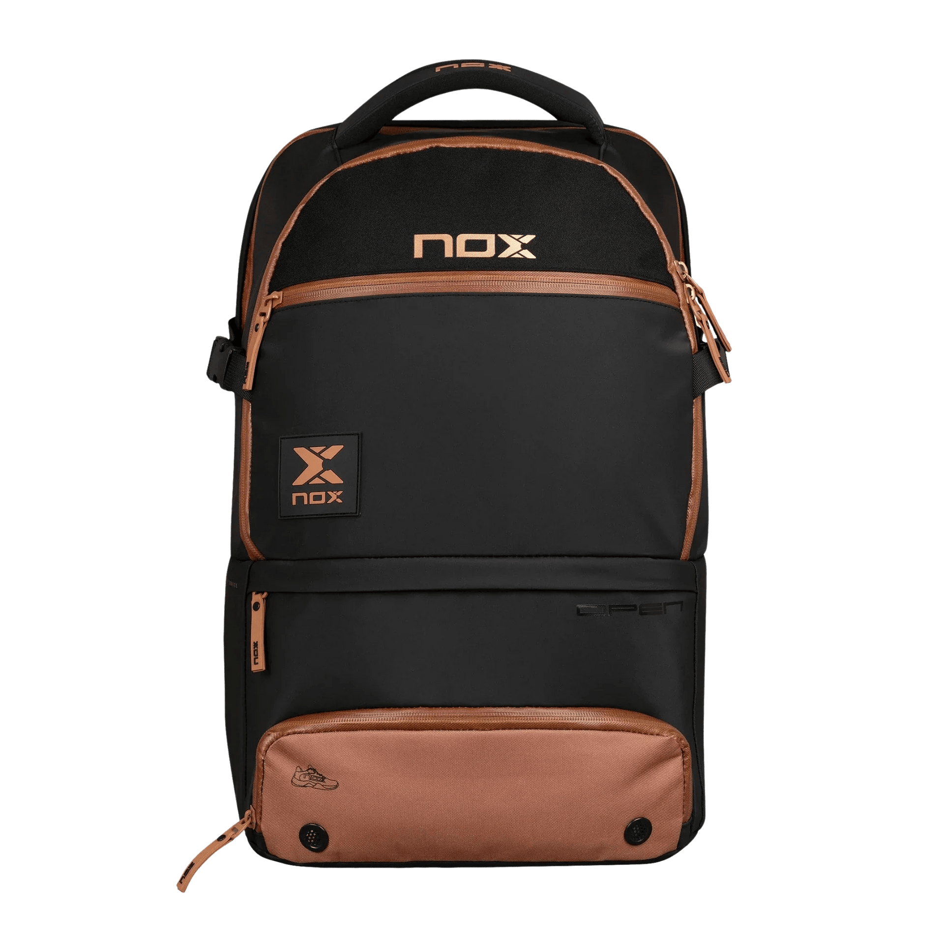 Nox Luxury Open Series BLACK/BROWN Backpack - Bell Racket Store