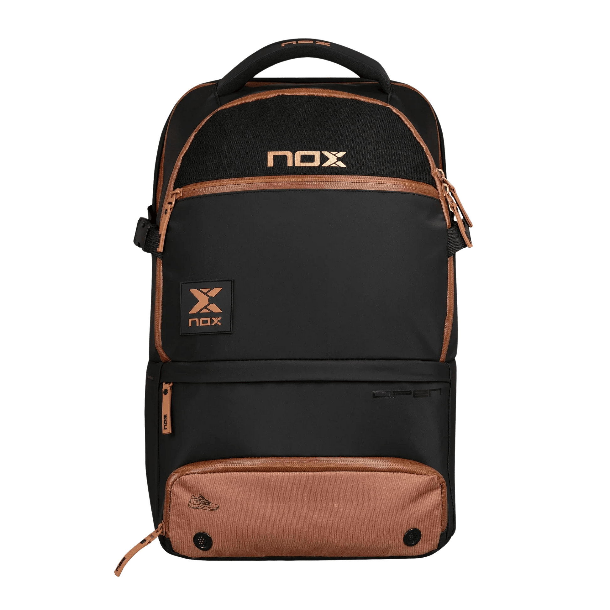 Nox Luxury Open Series BLACK/BROWN Backpack - Bell Racket Store