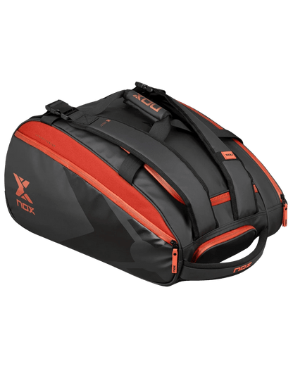 Nox LUXURY OPEN Series Black/Red Padel Bag - Bell Racket Store