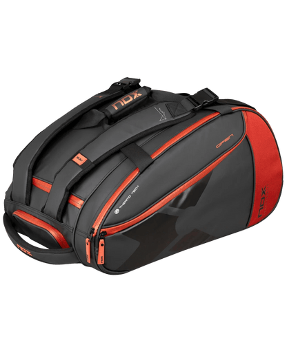 Nox LUXURY OPEN Series Black/Red Padel Bag - Bell Racket Store