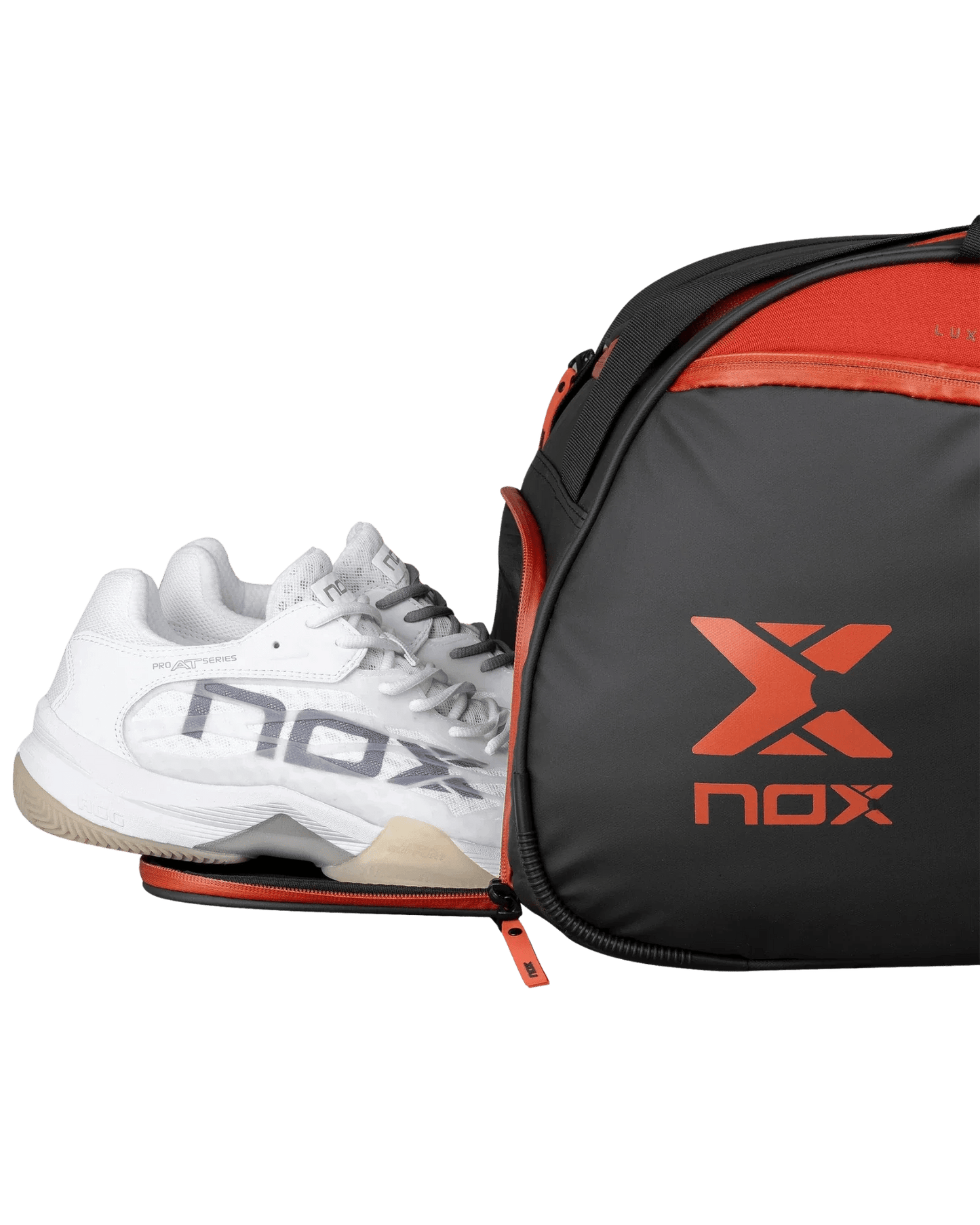 Nox LUXURY OPEN Series Black/Red Padel Bag - Bell Racket Store