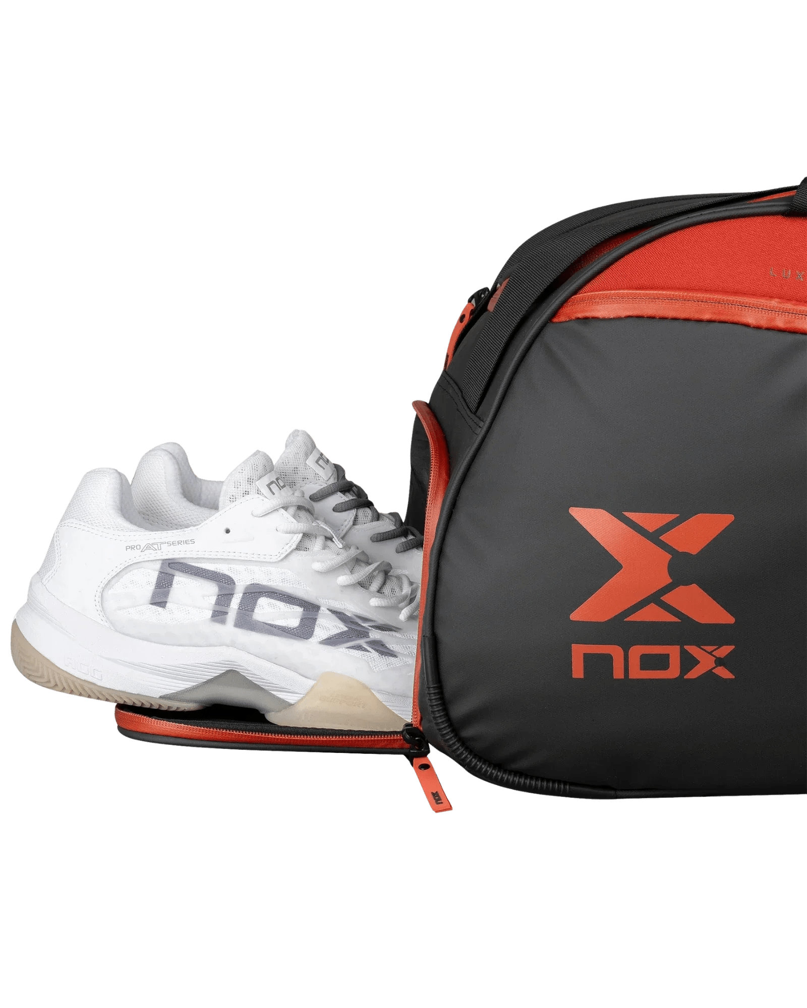 Nox LUXURY OPEN Series Black/Red Padel Bag - Bell Racket Store