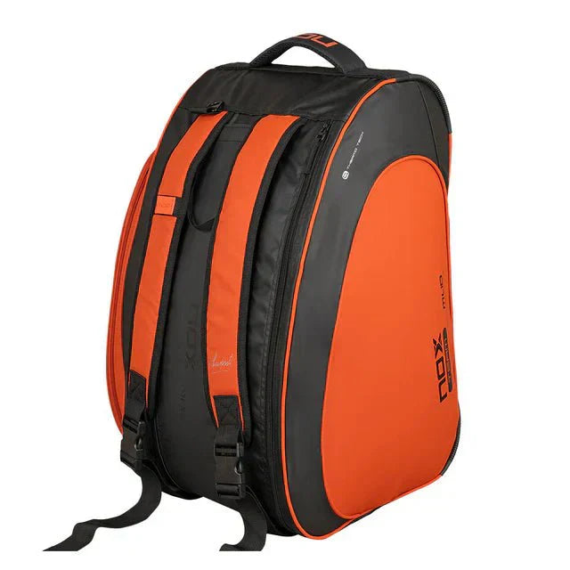 NOX ML10 Team Black/Orange 2025 MIGUEL LAMPERTI Padel Bag Padel Bag Nox