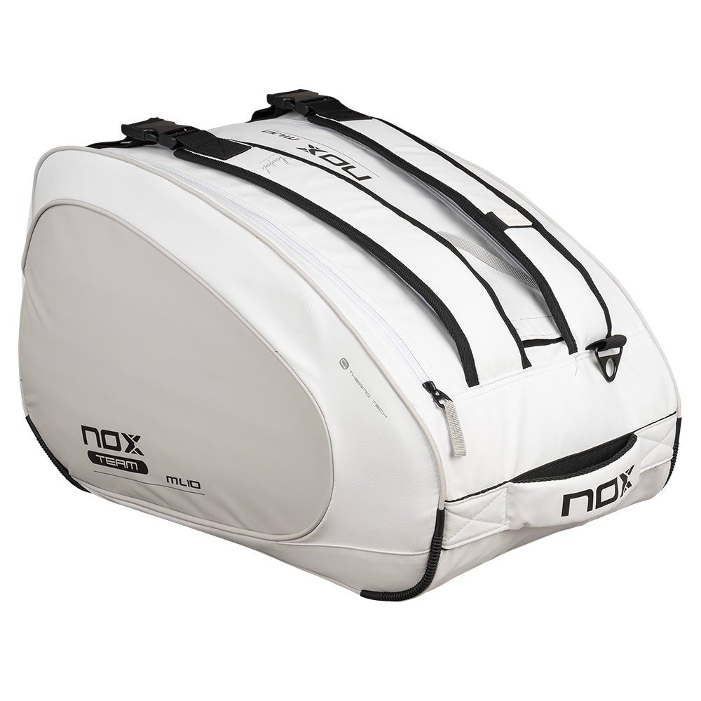 NOX ML10 Team White/Grey 2025 MIGUEL LAMPERTI Padel Bag Padel Bag Nox