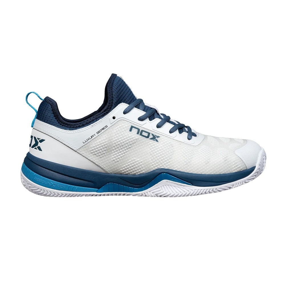 NOX NERBO White/Blue 2024 Padel Shoes Padel Shoes Nox