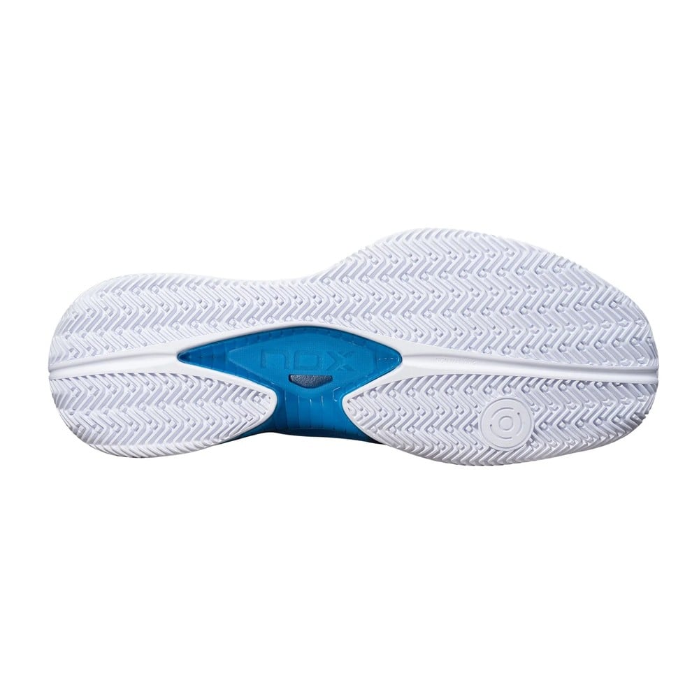 NOX NERBO White/Blue 2024 Padel Shoes Padel Shoes Nox