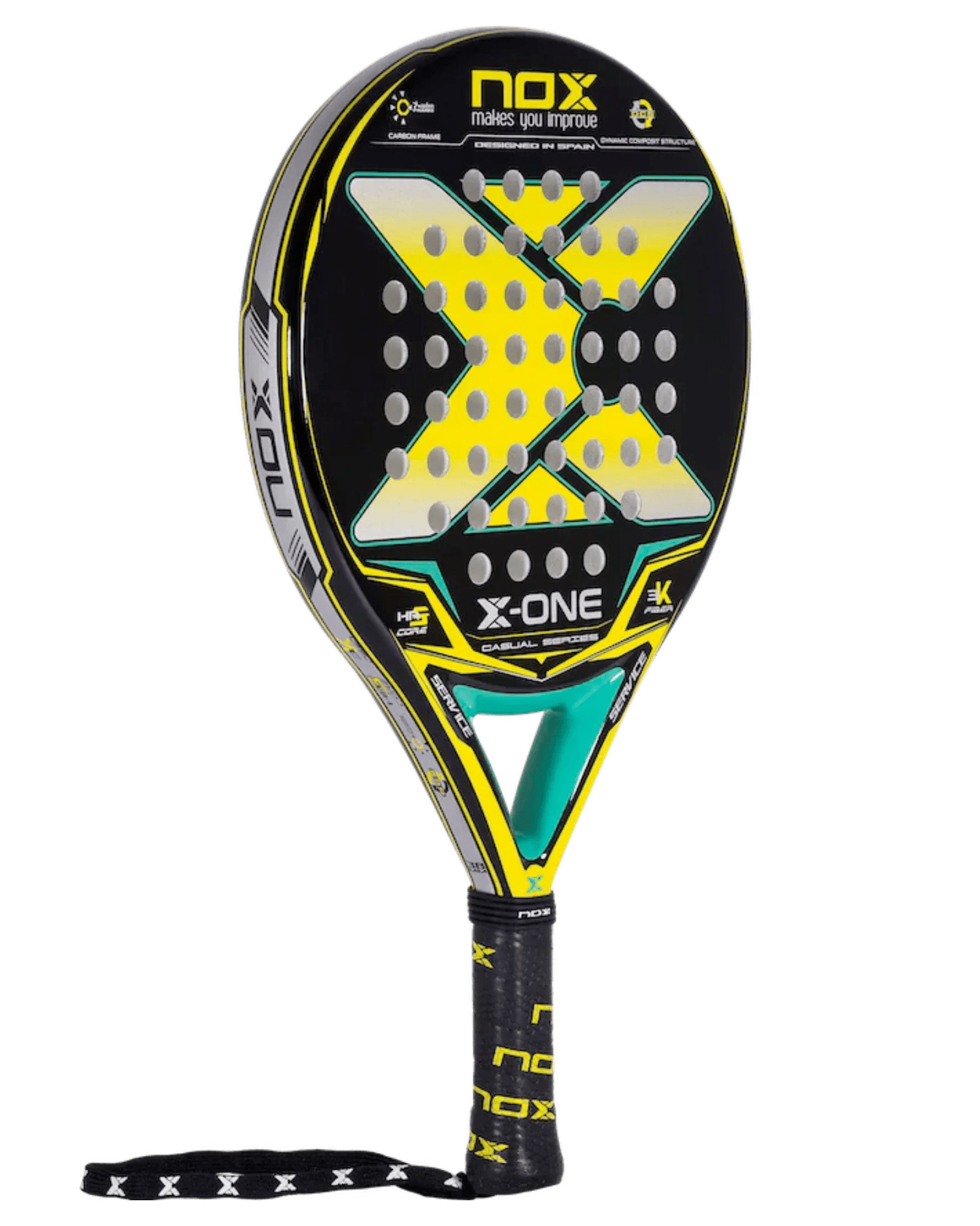 Nox X - ONE Yellow Padel Racket - Bell Racket Store