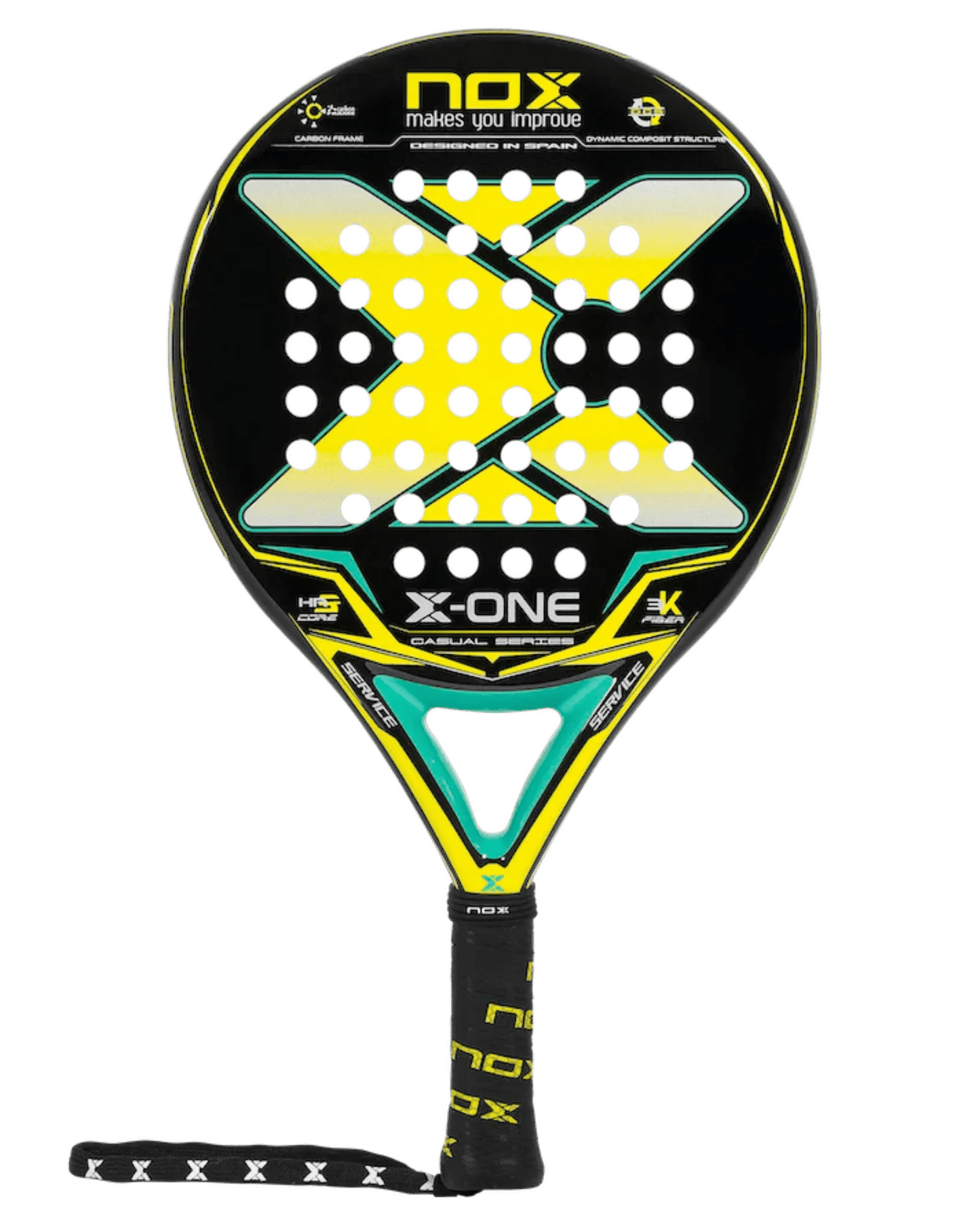 Nox X - ONE Yellow Padel Racket - Bell Racket Store