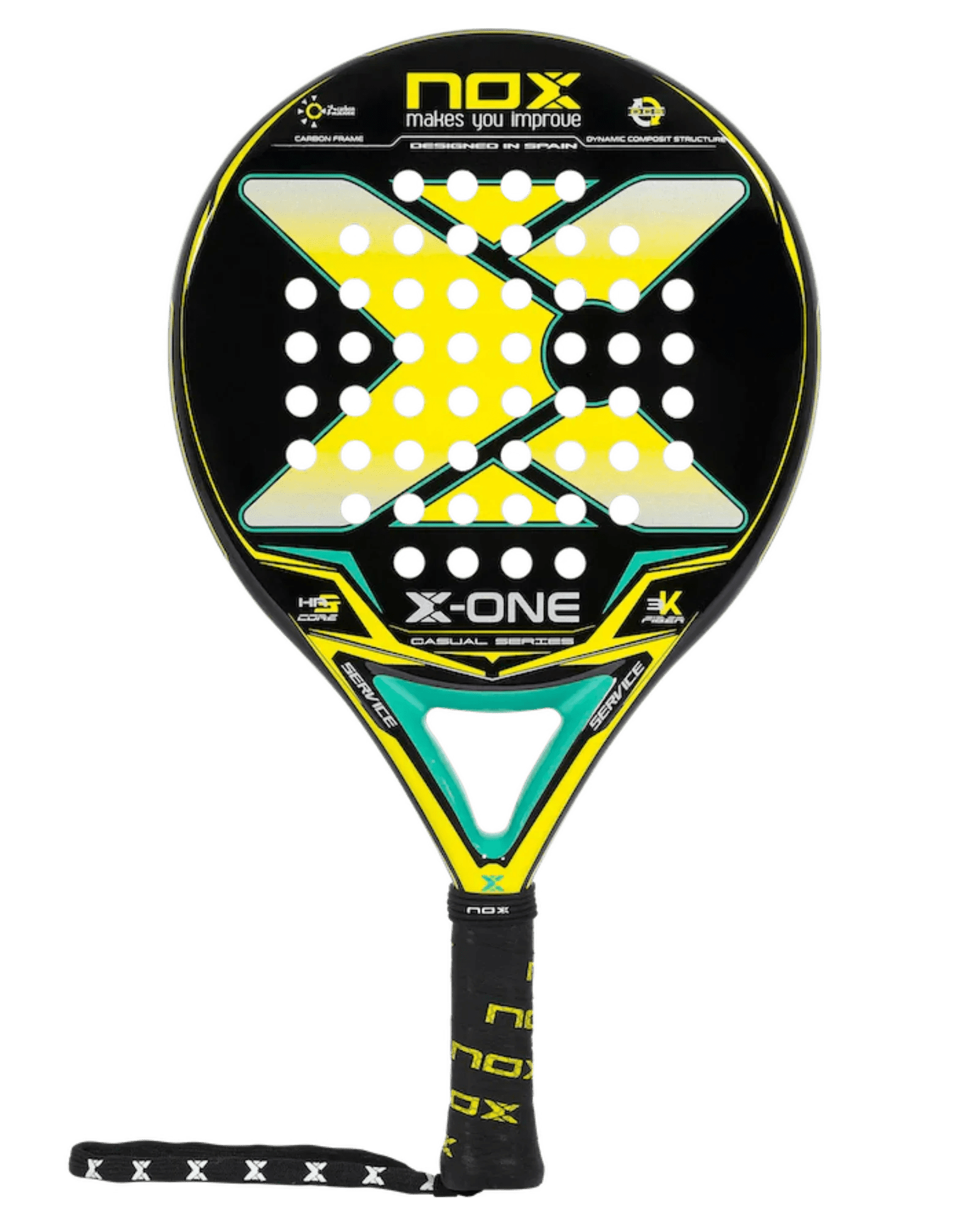 Nox X - ONE Yellow Padel Racket - Bell Racket Store