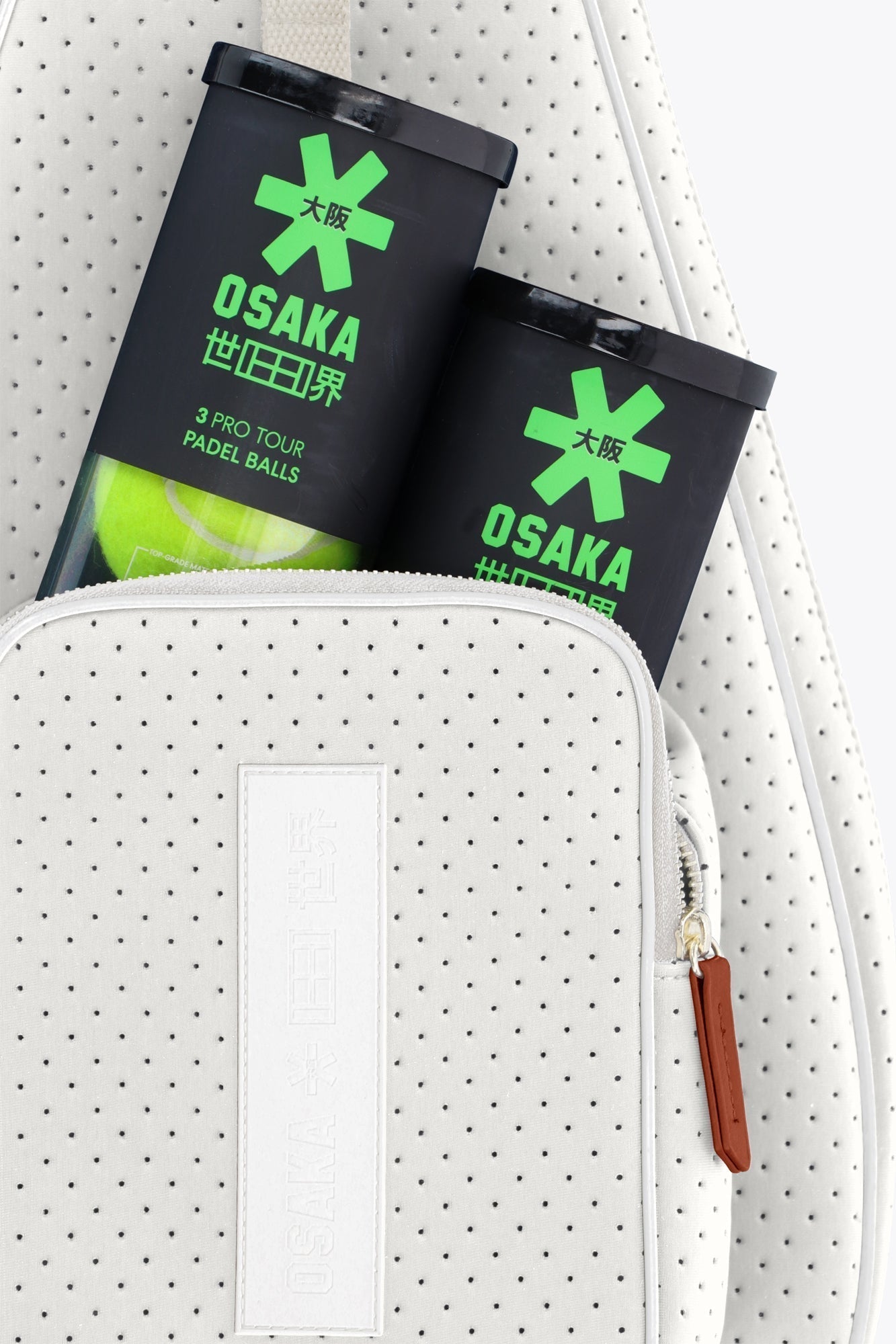 Osaka Neoprene Padel Sleeve | Light Grey - Bell Racket Store